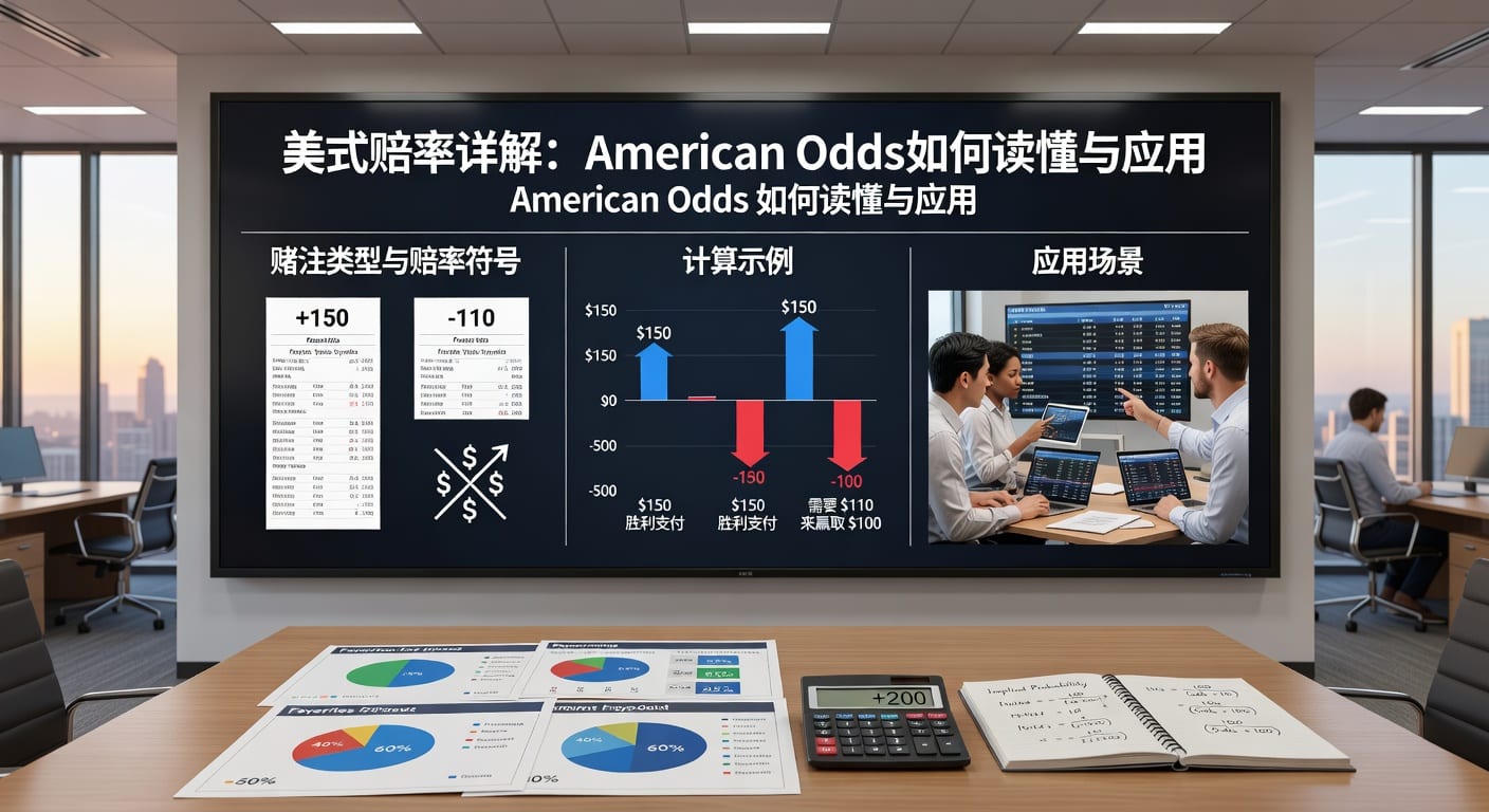 美式赔率 american odds 详解与换算实战